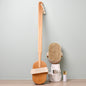 Removable Pig Bristle Bath Brush Exfoliating Body Dry Brushing Beech
